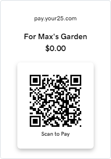 QR Scan Code for Max's Memory